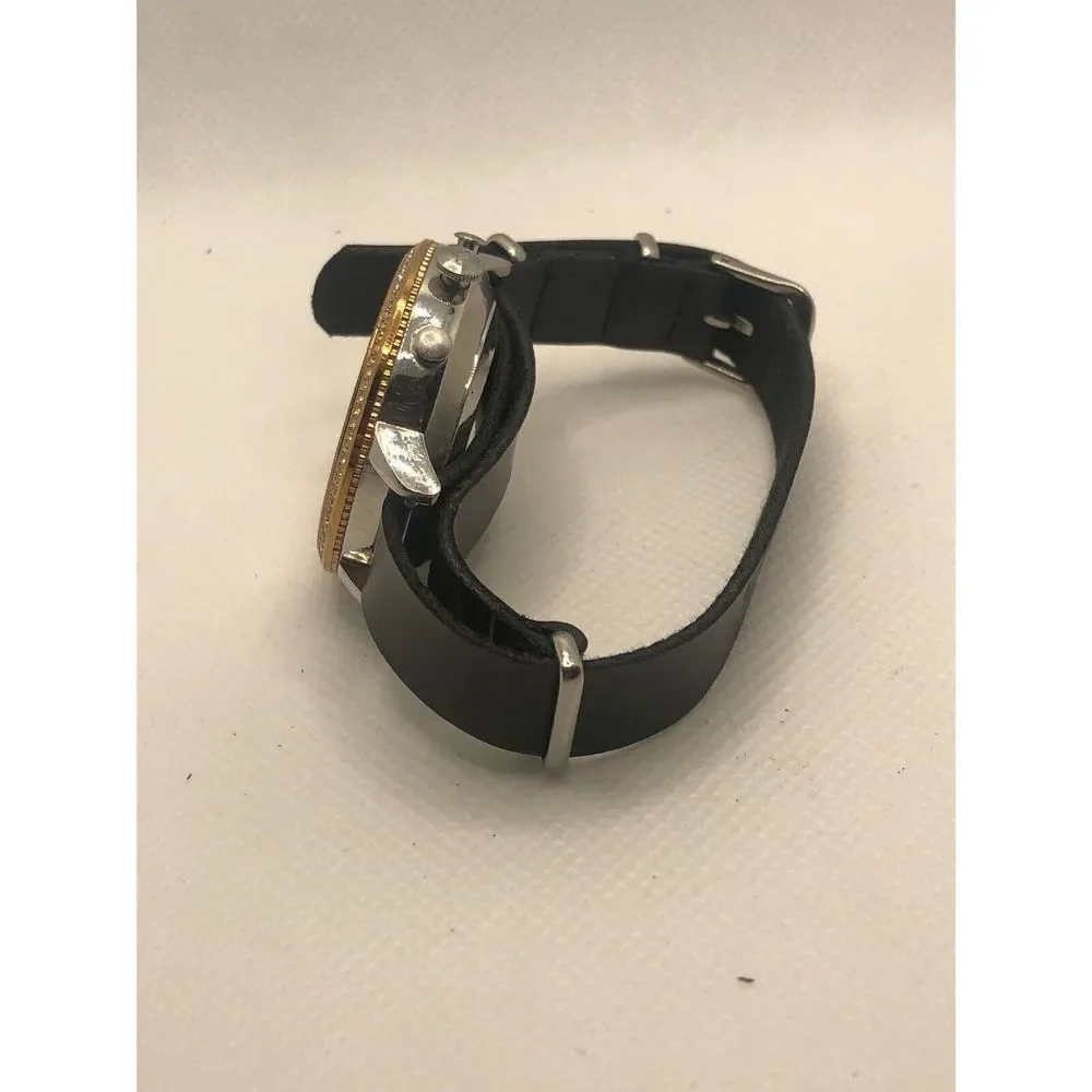 Fossil Q FTW5011 Women's Black Leather Analog White Dial Hybrid Smartwatch HK156
